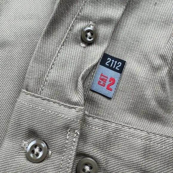 NWT Carhartt FR Shirt Women's XXL(20) Relaxed Fit Long Sleeve Twill Beige CAT2 - Picture 3 of 12